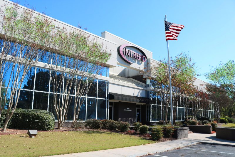 Front of Intrepid HQ in Huntsville